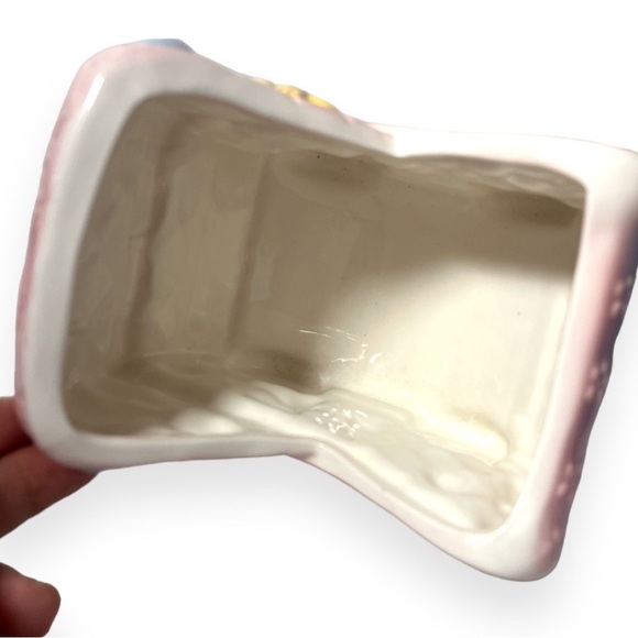 Vintage Rubens Originals 1990 Planter Japan Ceramic Buggy Teddy Pottery 6210A‎ - Picture 6 of 7